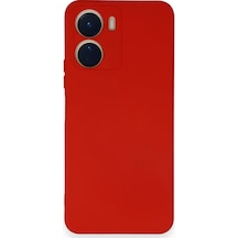 Cosmotex Newface Vivo Y16 Kılıf Nano İçi Kadife Silikon - Kırmızı