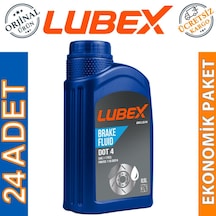 Lubex Brake Fluid Dot 4 Fren Hidrolik Yağı 500 Ml 24 Adet