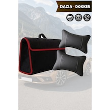 Dacia Dokker Uyumlu Siyah Renk Bagaj Çantası Koltuk Yastığı Lüks Model
