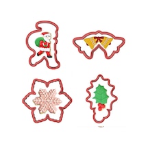 Yılbaşı Noel Kurabiye Kalıbı 4'lü Set-3