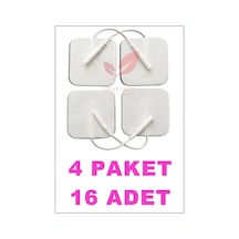 Kablolu/Soketli Tens Pedi. Elektrodu 5Cm X 5Cm 4 Paket 16 Adet
