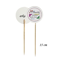 15 Cm Uzun Kürdan - 20 Adet Mimarlık Gününüz Kutlu Olsun Baskılı Kürdan -4