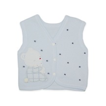 Puyo 316 Tonton Ayıcıklı Yelek Mavi