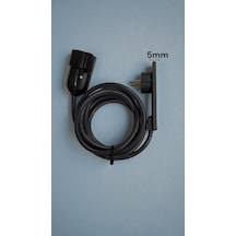 3 Metre Ultra İnce Fişli Uzatma Kablosu Dar Alan Uyumlu, Çocuk Korumalı, Güvenli Priz, Premium Kalite 3 M