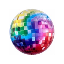 Disko Topu Folyo Balon Renkli 55 Cm Genel