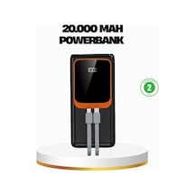 Northcity 20000 Mah Hızlı Şarjlı Kompakt Powerbank - Çoklu Kablo Dahil Ve Akıllı Ekranlı