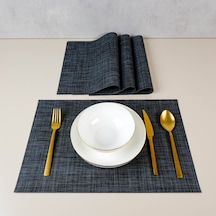 Maxstyle Black 4 Parça Amerikan Servis 30x45 Cm Renkli