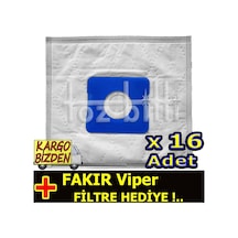 Fakır Viper Süpürge Toz Torbası 16 Adet