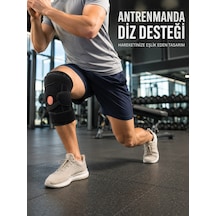 Trendexa Mey İthalat Ayarlanabilir Ligamentli Dizlik Patella Silikon Pedli Nefes Alabilir Diz Koruyucu