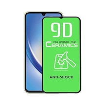 Galaxy A34 İle Uyumlu Tam Kaplayan Seramik Nano Esnek Ekran Koruyucu Cam