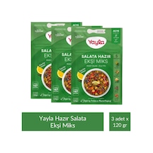 Yayla Salata Hazır Ekşi Miks 120 Gr X 3 Adet