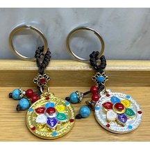 Metal Lotus Tılsımlı Şans Anahtarlık