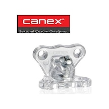 Canex-15-001-001 Açılı Bağlantı Çektirme Aparatı Şeffaf - 100'li Paket diğer