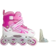 Burak Sports Paten 30-33 No Pembe Pembe - Beyaz