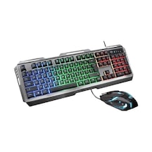 Trust GXT 845 Tural Oyuncu Combo Kablolu Q Klavye Mouse Set