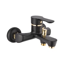 Gms Zümra Siyah Altın Banyo Duş Bataryası Zm203 Siyah