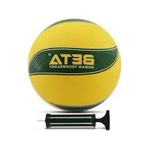 Kauçuk Voleybol Topu Seti - Pompa Dahil, Dikişsiz Tasarım Açık Gri