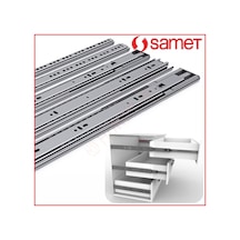 Samet Teleskopik Çekmece Rayı Çekmece Kızağı Bilyel 35 MM x 50 CM Ölçülü