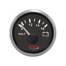 Voltmetre Siyah 12v Çap:55mm
