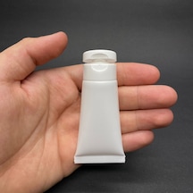 Beyaz Boş Krem Tüpü 20ml , Fliptop Kapaklı Merhem Tüpü , Beyaz Lipgloss Tüp 20 Ml X 3 Adet