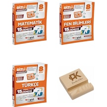 Gizli Lgs 8. Sınıf Koordinat Matematik Fen Vetürkçe Meb Tarzı 15li Deneme 3lü Set + Telefon Standı