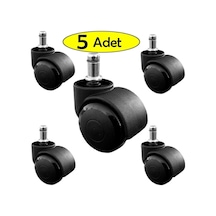 Tekerlek Ofis Koltuğu Tekerleği Koltuk Tekeri 5 Li Set Sandalye T