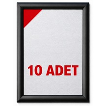 25 Mm 10 Adet A4 Gönye Köşe Siyah Renk Alüminyum Poster Çerçeve Aç-kapa Çerçeve