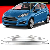 Ford Fiesta Mk7 2019+ Tamtur 16 Parça Krom Cam Çıtası