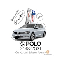 Bosch Aeroeco Volkswagen Polo 2018 - 2021 Ön - Arka Silecek Seti
