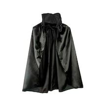 Siyah Renk Yakalı Halloween Pelerini 90 Cm