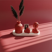 4'lü Fotoğraf Tutuculu & Vazolu Set - Ekonomik Seri - Decor - Pinterest - Bohem - İskandinav Tarzı - Vazo - Dekoratif Vazo - Obje - Biblo - Heykel - Hediyelik - Dekor Obje