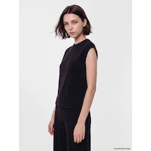 Lcw Modest Siyah Bisiklet Yaka Soft Touch Kadın Atlet