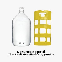 15 Litre Cam Damacana Koruma Sepetli