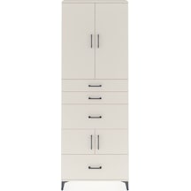 Arges Dolap 4 Raflı 4 Çekmeceli 4 Kapaklı 88x30x243 Aytaşı-ay... Aytaşı