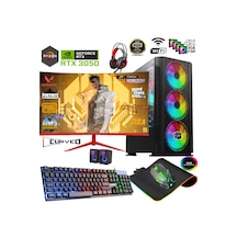 Apphirex TC77 R5-5500 16 GB 512 GB M.2 SSD 6 GB RTX3050 24" W11P Masaüstü Oyuncu Bilgisayarı