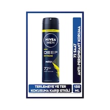 Men Erkek Sprey Deodorant Deep Extreme 150ml, 72 Saat Anti-perspirant Ter Koruma, Yeni Enerjik