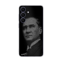 Galaxy 26 Fe Uyumlu Gençliğe Hitabe Yazılı Atatürk Silüeti Baskılı Silikon Kılıf
