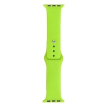 Apple Watch 40mm Uyumlu Band Klasik Silikon Kordon - Yeşil - T31253