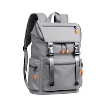 Novahub Erkekler İş Eğlence Pratik Büyük Kapasiteli Seyahat Sırt Çantası Gri Gri