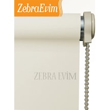 Zebraevim Etek Dilim Hediyeli Ekru Stor Perde