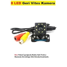 8 Led Geri Vites Kamera Gece Görüşlü + Su Geçirmez