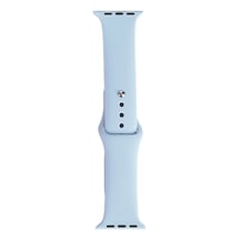 Xemu Watch 42mm Band Serisi Klasik Kordon Silikon Strap Kayış-custom Sky Blue