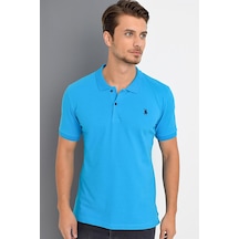 T8561 Dewberry Erkek Tshırt-mavi-1