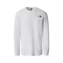 The North Face Erkek Ls Sımple Dome Tişört Nf0a3l3bfn41 Beyaz