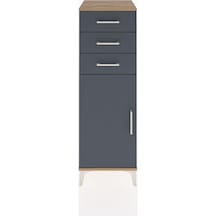 Hyperion Dolap 3 Çekmeceli Tek Kapaklı 44x44x134 Çam-antrasit Atlas Çam