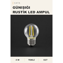 Cata 4w E27 Günışığı Rustik Led Ampul