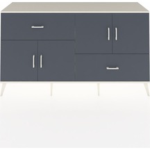 Hyperion Konsol 3 Raflı 2 Çekmeceli 4 Kapaklı 176x44x99 Aytaşı-an Aytaşı-antrasit
