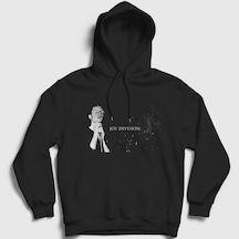 Presmono Unisex Ian Curtis Joy Division Kapüşonlu Sweatshirt Siyah