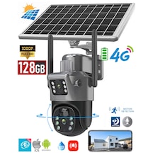 Solar3620 4g Güneş Enerji Dual Lens 360 Akıllı Kamera 128gb