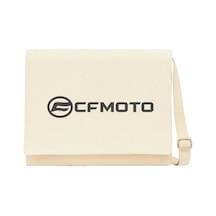 Cfmoto Yazı Krem Postacı Çantası Krem Kanvas Postacı Çantası